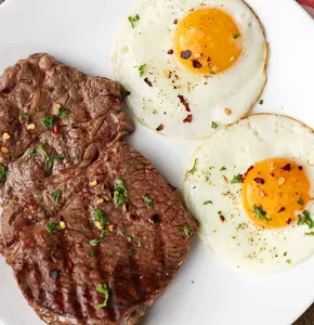 Beef Steak And Egg