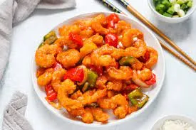 104. Sweet and sour prawn