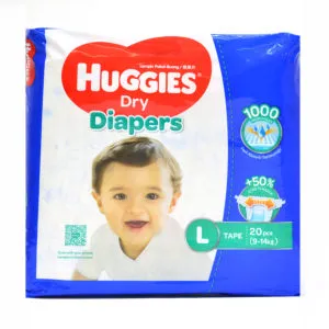 "Huggies Diapers - Large-20's"