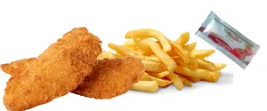 2pc Crumbed Fish with Fries