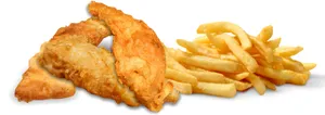 3pc Battered Fish With Fries