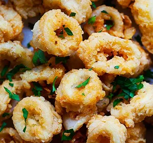 Fried Squid With Onions