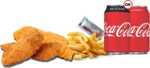 2pc Crumbed Fish with Fries Combo