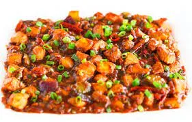 43. Chili fried diced chicken