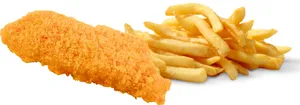 1pc Crumbed Fish with Fries