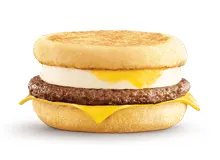 Sausage & Egg McMuffin - (contains Beef)