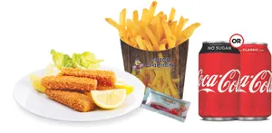 Crispy Fish Fingers With Fries Combo