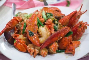 Lobster- Fried with Ginger Onion